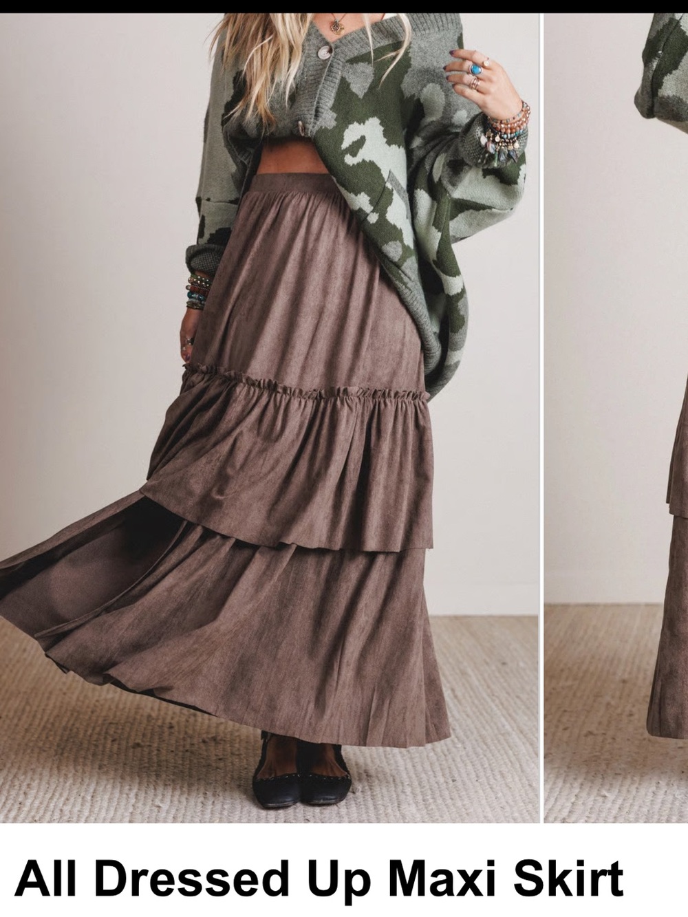 Three Bird Nest All Dressed Up Maxi Skirt